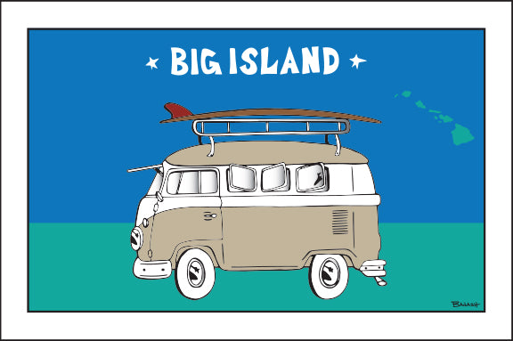 BIG ISLAND ~ SURF BUS ~ 12x18