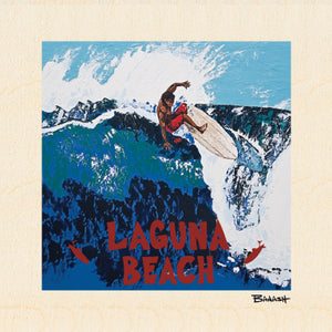 LAGUNA BEACH ~ BIG LEFT ~ 6x6