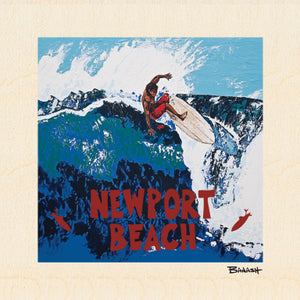 NEWPORT BEACH ~ BIG LEFT ~ 6x6