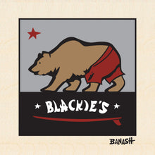 Load image into Gallery viewer, BLACKIES ~ SURF BEAR ~ 6x6