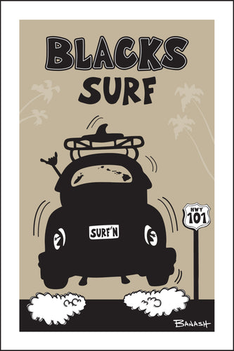 BLACKS SURF ~ SURF BUG TAIL AIR ~ 12x18