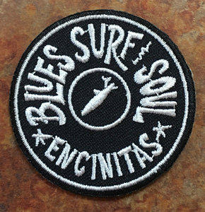 BLUES SURF SOUL ~ ENCINITAS ~ SEWN PATCH ~ 2"