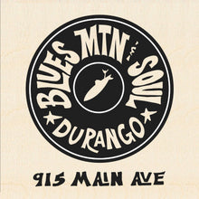 Load image into Gallery viewer, BLUES MTN SOUL ~ DURANGO ~ LEATHER PATCH ~ 2.25"