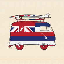 Load image into Gallery viewer, HAWAII ~ FLAG ~ SURF BUS ~ 6x6
