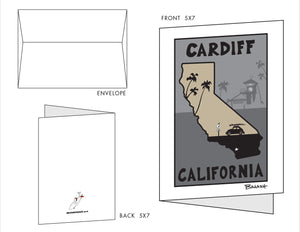 CARDIFF ~ CALIF STATE ~ 10 BLANK CARDS ~ 5x7