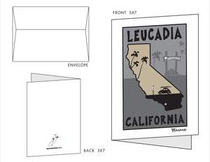 LEUCADIA ~ 10 BLANK CARDS ~ 5x7