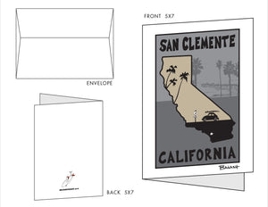 SAN CLEMENTE ~ 10 BLANK CARDS ~ 5x7