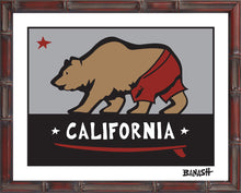 Load image into Gallery viewer, CALIFORNIA ~ SURF BEAR  ~ 16x20