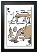 Load image into Gallery viewer, ENCINITAS ~ CALIF STYLE VW BUS ~ 12x18
