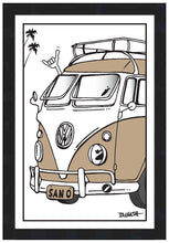 Load image into Gallery viewer, CALIF STYLE SURF BUS ~ SAN ONOFRE ~ 12x18