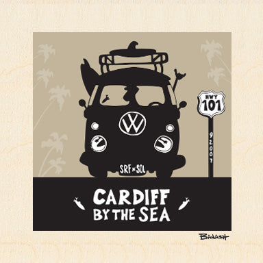 CARDIFF BY THE SEA ~ SURF BUS GRILL ~ 6x6