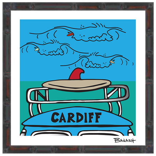 CARDIFF BY THE SEA ~ WAVE RIDERS ~ 12x12