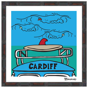 CARDIFF BY THE SEA ~ WAVE RIDERS ~ 12x12
