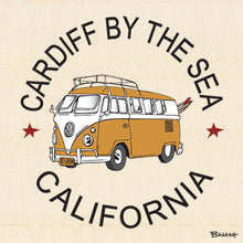 Load image into Gallery viewer, CARDIFF BY THE SEA ~ CALIF STYLE BUS ~ TOWN ~ 6x6