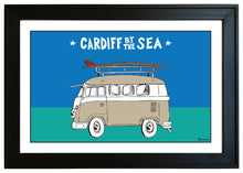 Load image into Gallery viewer, CARDIFF BY THE SEA ~ SURF BUS ~ 12x18