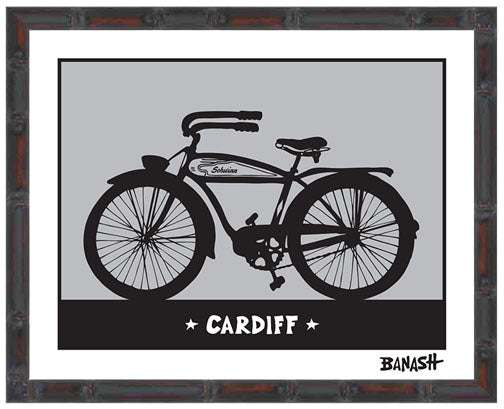CARDIFF BY THE SEA ~ AUTOCYCLE ~ 16x20