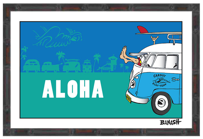 ALOHA ~ CARDIFF BY THE SEA ~ GREM 10 ~ 12x18