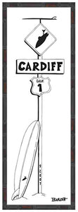 CARDIFF BY THE SEA ~ LONGBOARD ~ SURF XING ~ 8x24