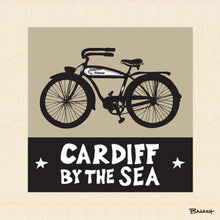Load image into Gallery viewer, CARDIFF BY THE SEA ~ SCHWINN AUTOCYCLE ~ BLACK N TAN ~ 6x6