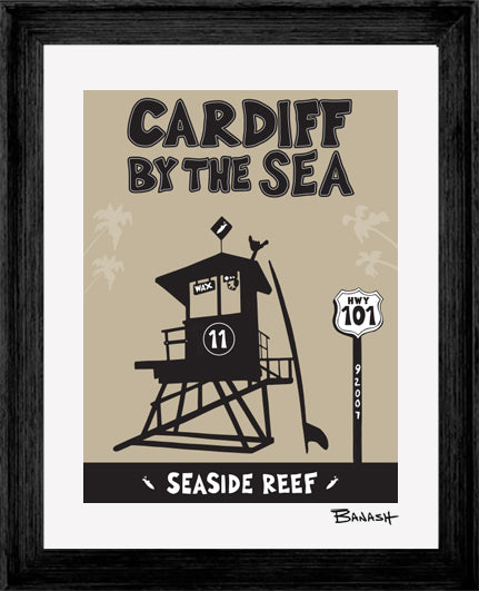 CARDIFF BY THE SEA ~ SEASIDE REEF TOWER ~ 16x20