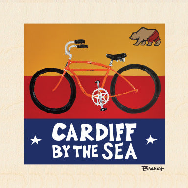 CARDIFF BY THE SEA ~ SKIPTOOTH BICYCLE ~ 6x6