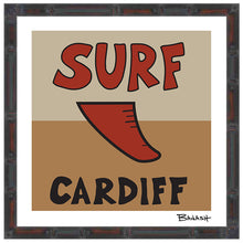 Load image into Gallery viewer, SURF ~ CARDIFF ~ RED FIN ~ 12x12