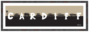 CARDIFF BY THE SEA ~ SURF RIDES ~ 8x24