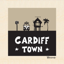 Load image into Gallery viewer, CARDIFF BY THE SEA ~ CARDIFF TOWN ~ BLACK N TAN ~ 6x6