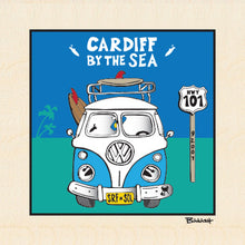 Load image into Gallery viewer, CARDIFF BY THE SEA ~ VW BUS GRILL ~ 6x6