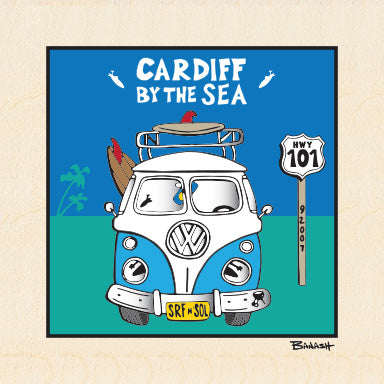 CARDIFF BY THE SEA ~ VW BUS GRILL ~ 6x6