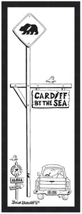 CARDIFF BY THE SEA ~ CALIF BEAR ~ SURF XING ~ 8x24