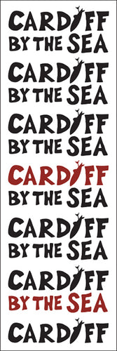 CARDIFF BY THE SEA ~ STACKED ~ 8x24