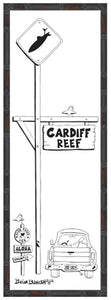CARDIFF REEF ~ TOWN SURF XING ~ CARDIFF BY THE SEA ~ 8x24