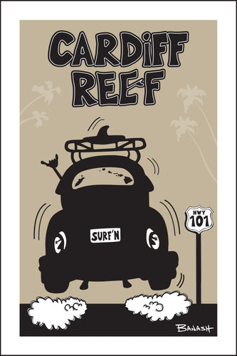 CARDIFF REEF ~ SURF BUG TAIL AIR ~ 12x18