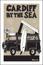 Load image into Gallery viewer, CARDIFF BY THE SEA ~ SURF CAMPER BUS ~ 12x18