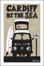 Load image into Gallery viewer, CARDIFF BY THE SEA ~ SURF CAMPER BUS GRILL ~ 12x18