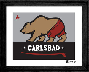 CARLSBAD ~ SURF BEAR ~ 16x20