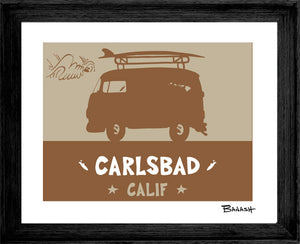 CARLSBAD ~ CATCH SAND BUS ~ 16x20