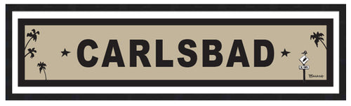 CARLSBAD ~ CATCH A RAIL ~ DEPOT ~ RR XING ~ 6x24