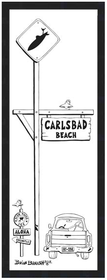 CARLSBAD BEACH TOWN ~ 8x24