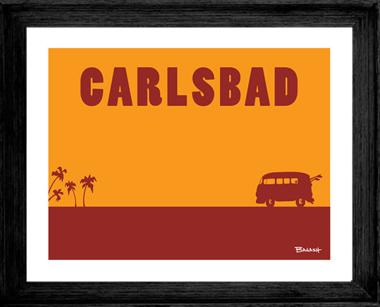 CARLSBAD ~ VW BUS ~ 16x20