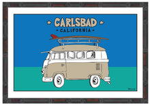 Load image into Gallery viewer, CARLSBAD ~ CALIF STYLE SURF BUS ~ 12x18