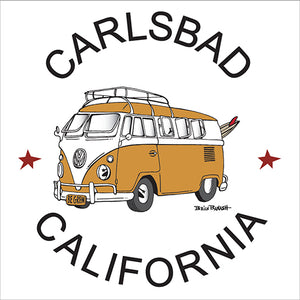 CARLSBAD ~ CALIF STYLE BUS ~ 12x12