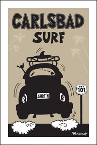 CARLSBAD ~ SURF BUG TAIL AIR ~ 12x18