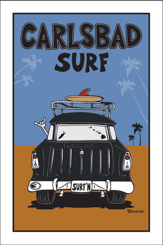 CARLSBAD ~ SURF NOMAD TAIL ~ SAND LINES ~ 12x18