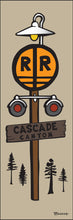 Load image into Gallery viewer, CASCADE CANYON ~  RAIL ROAD CROSSING SIGN POST ~ 8x24