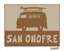 Load image into Gallery viewer, SAN ONOFRE ~ CATCH SAND ~ SURF BUS ~ 16x20