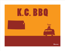 Load image into Gallery viewer, KANSAS CITY ~ CATCH A GRILL ~ KC BBQ ~ 12x16