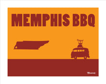 Load image into Gallery viewer, MEMPHIS ~ CATCH A GRILL ~ MEMPHIS BBQ ~ 12x16