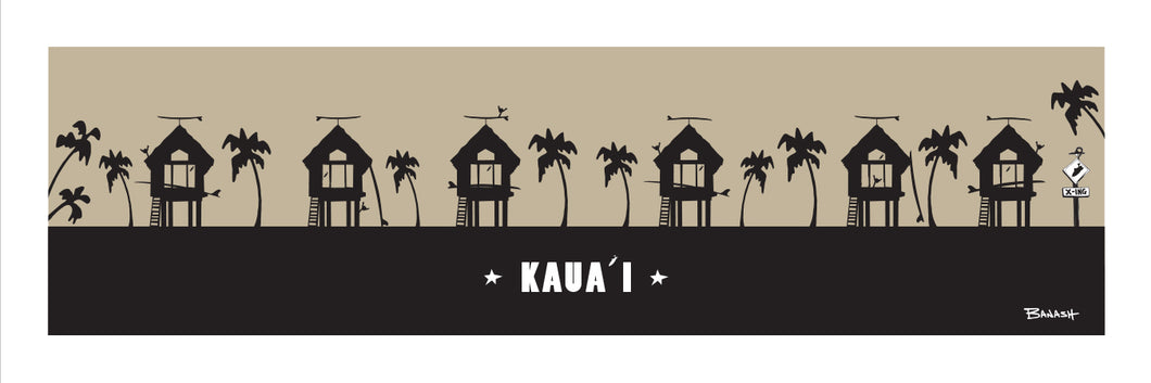 KAUAI ~ SURF HUTS ~ 8x24